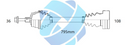 CV Axle Drive Shaft Technical Dimension Diagram
