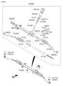 Steering Rack Kia Optima 1.7 CRDI ERC576