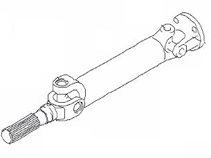 Rear Propshaft MAN Slip Mid Assy oe 81.39332-6219 (rear section with male splines)