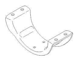 Scania P300/P400/P500/P600 Support Bracket for Centre Bearing (Bottom) oe 1486855