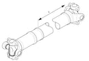 Scania Propshaft Sliding 455mm UJ Centres (oe 1899367)