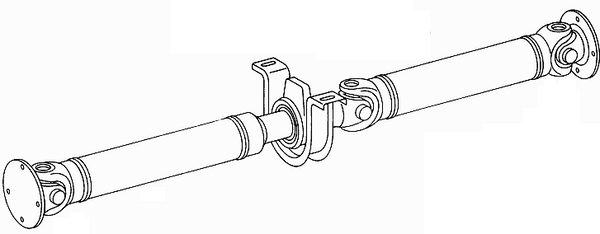 Propshaft - driveshaft Mercedes Sprinter 1996-05